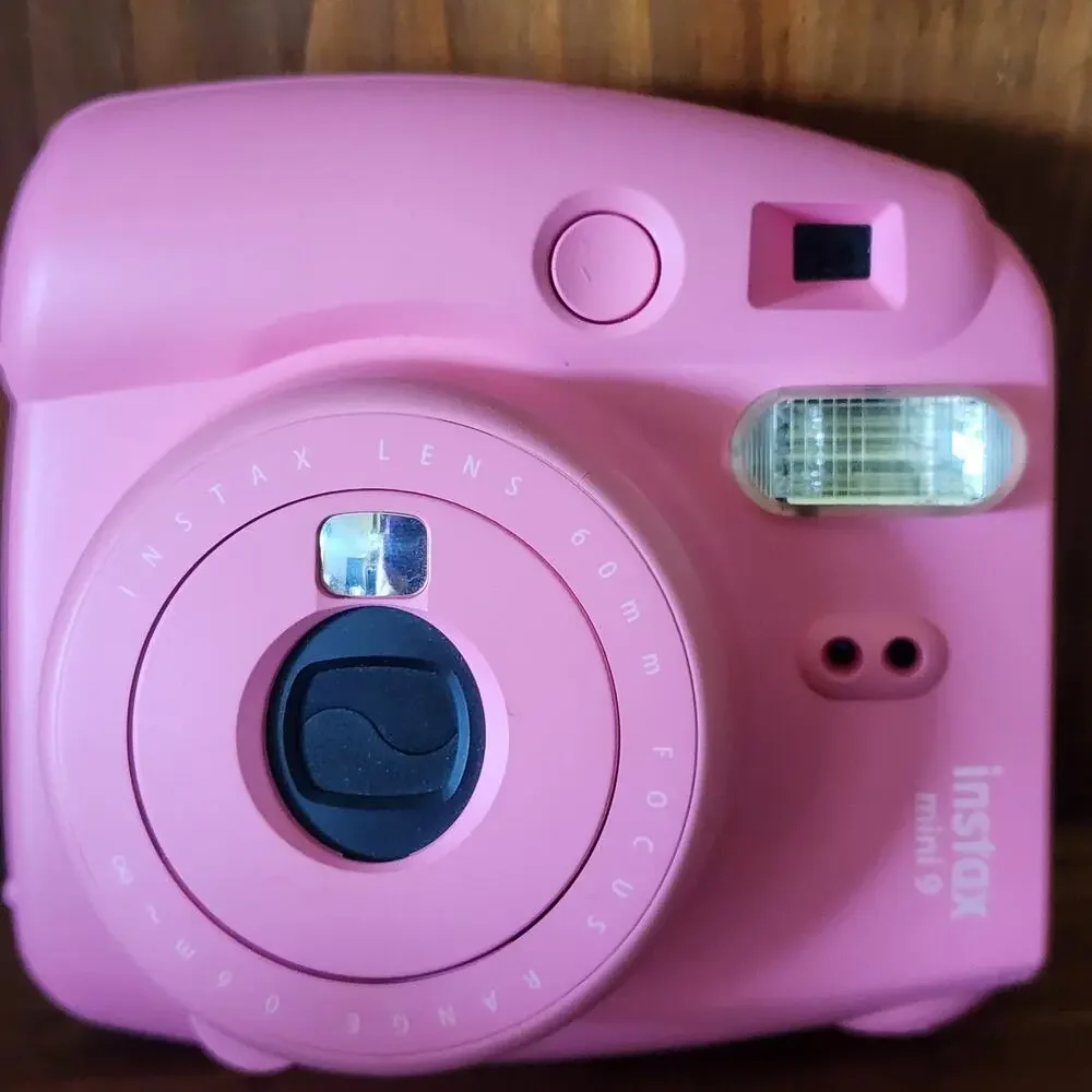Fujifilm Instax Mini 9 Instant Film Camera Pink - Instant Print, Selfie Mirror